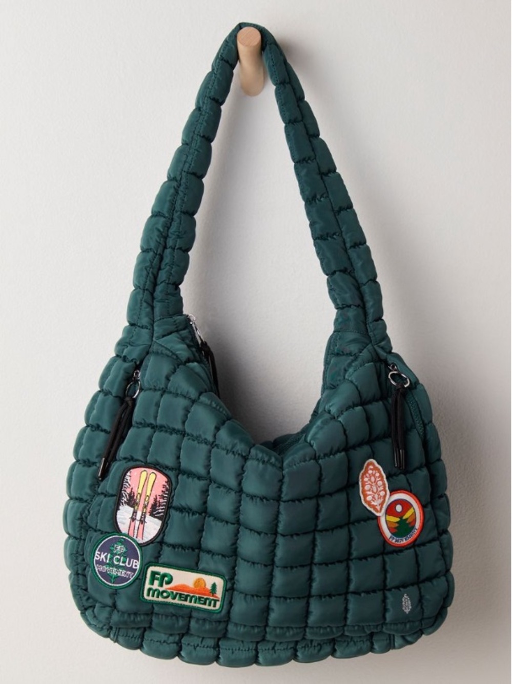Free People Limited Edition Quilted Patch Carryall Bag in Hunter Gatherer! - Picture 7 of 10